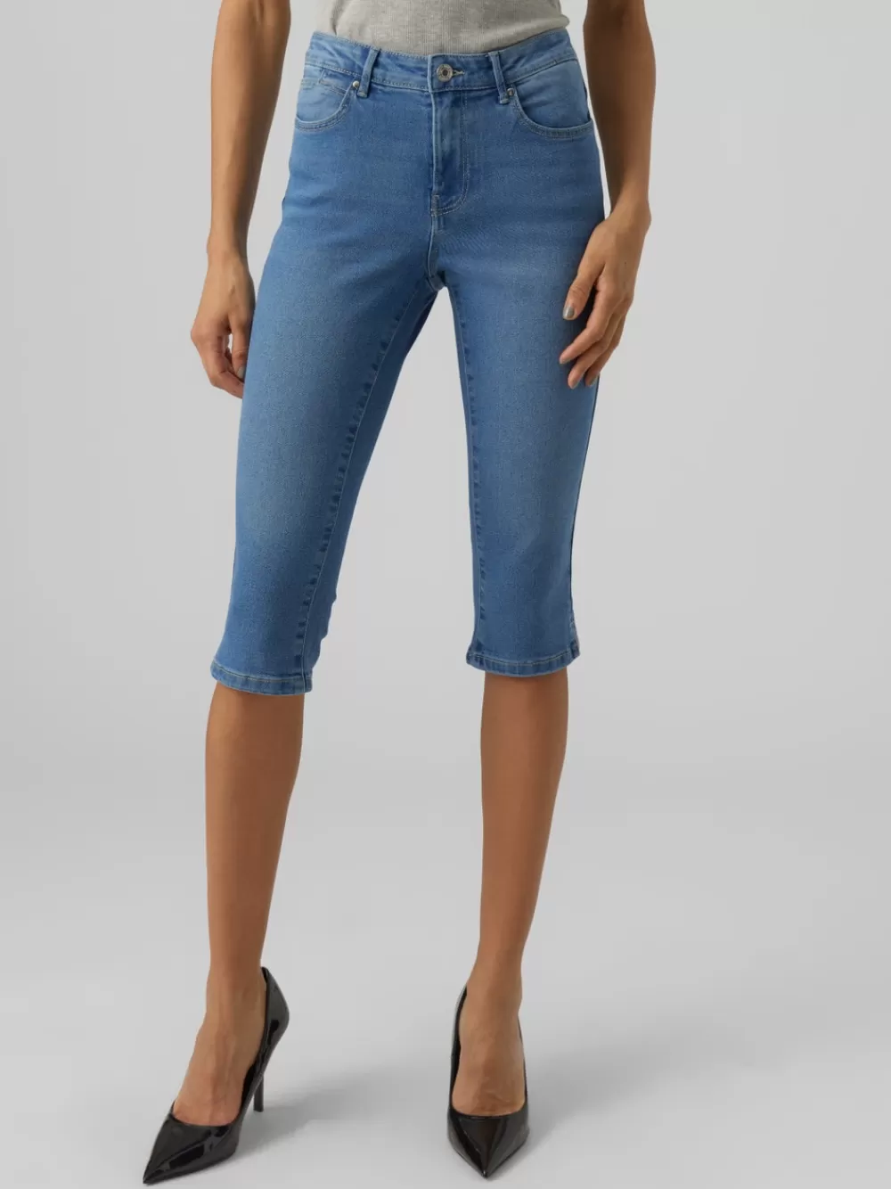 VERO MODA VMJUNE Normaali vyötärö Slim fit Farkut Light Blue Denim Outlet