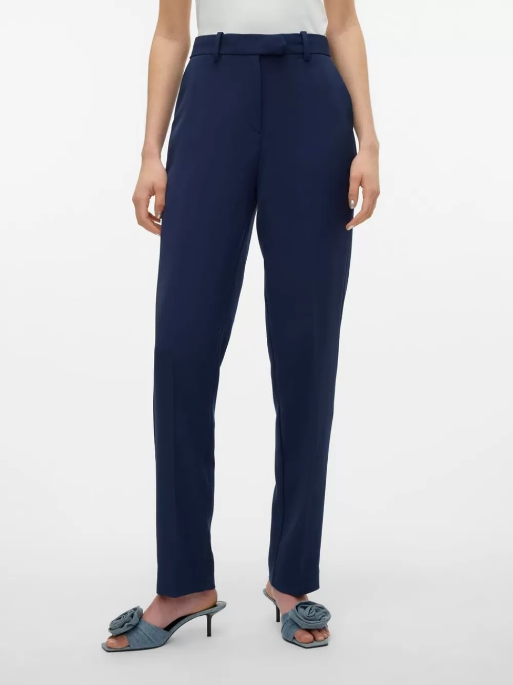VERO MODA VMKAIA Korkea vyötärö Housut Navy Blazer New
