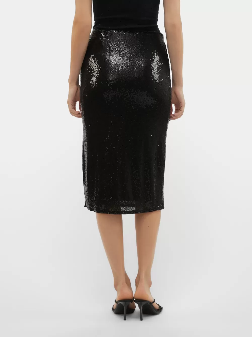 VERO MODA VMKAJE Korkea vyötärö Midihame Black Best