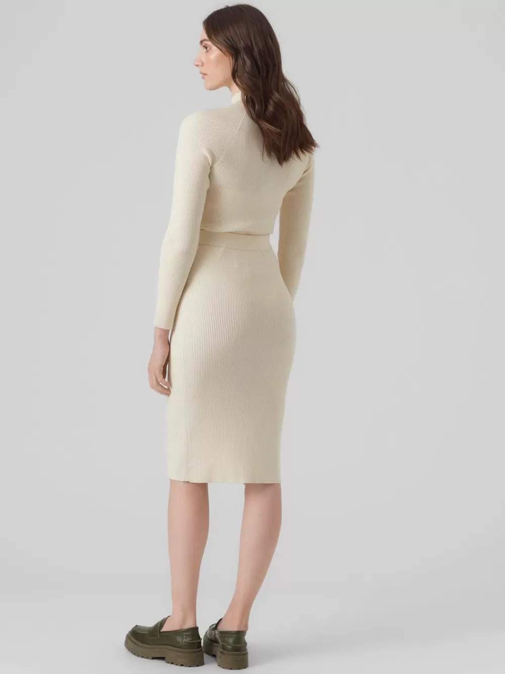 VERO MODA VMKARIS Korkea vyötärö Midihame Birch Cheap