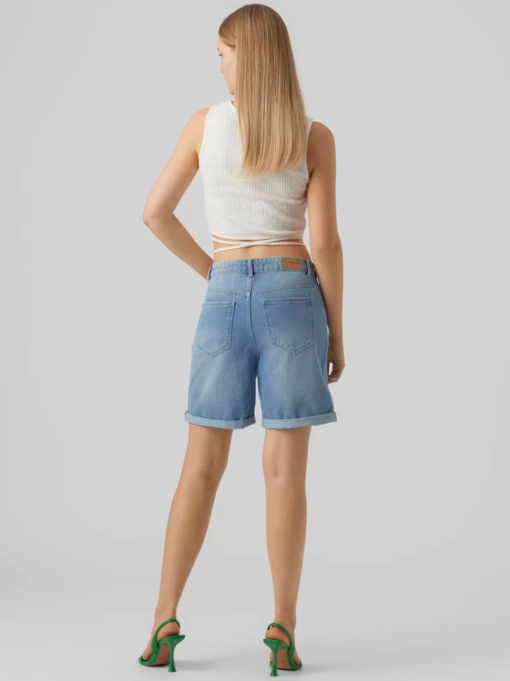 VERO MODA VMKARLIE Shortsit Light Blue Denim Cheap