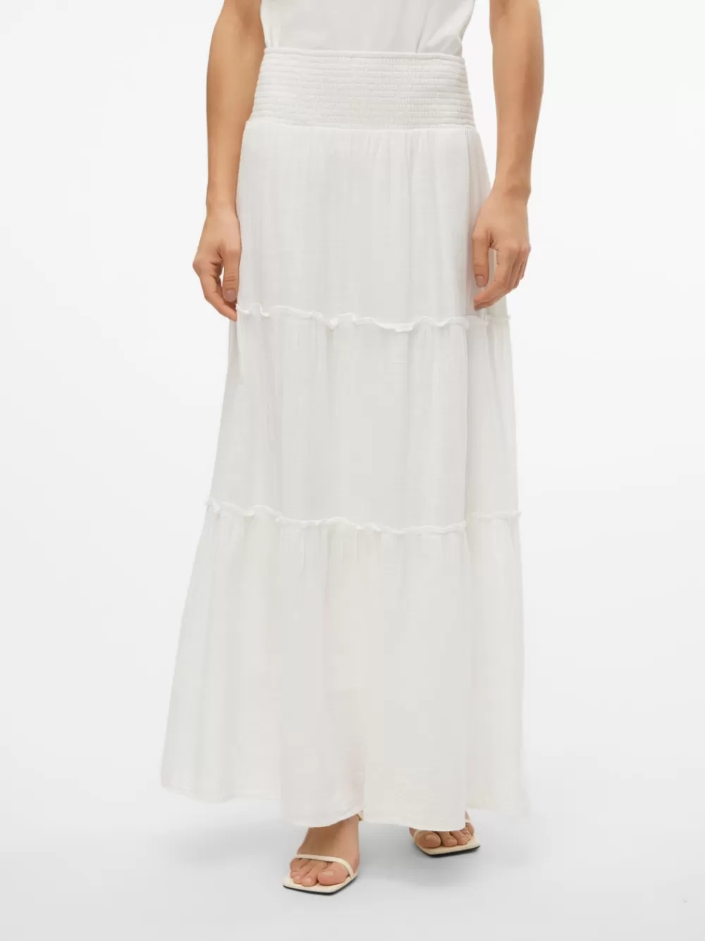 VERO MODA VMKEELEY Korkea vyötärö Pitkä hame Snow White Clearance