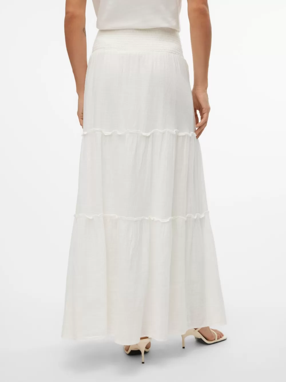 VERO MODA VMKEELEY Korkea vyötärö Pitkä hame Snow White Clearance