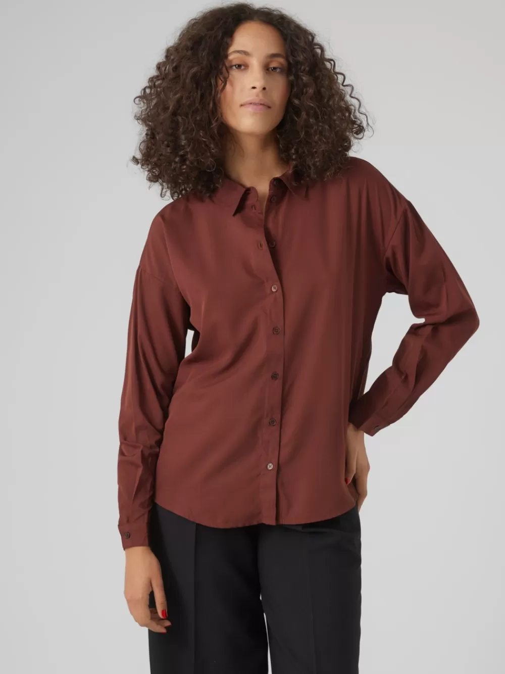 VERO MODA VMKIRA Paidat Bitter Chocolate Hot