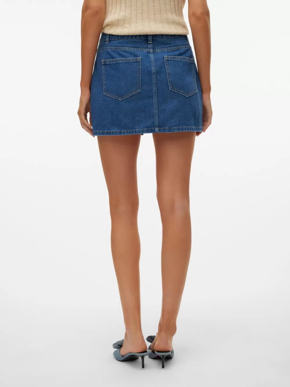 VERO MODA VMKYLA Normaali vyötärö Lyhyt hame Medium Blue Denim Store