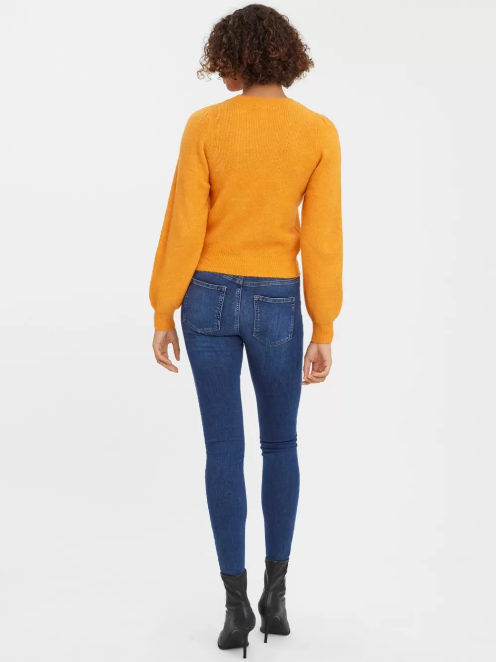 VERO MODA VMLEFILE Neulepuserot Orange Pepper Cheap