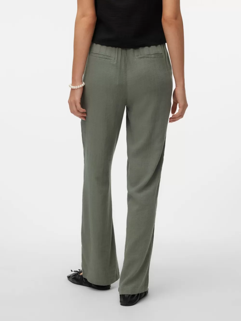 VERO MODA VMLINE Normaali vyötärö Housut Laurel Wreath Online