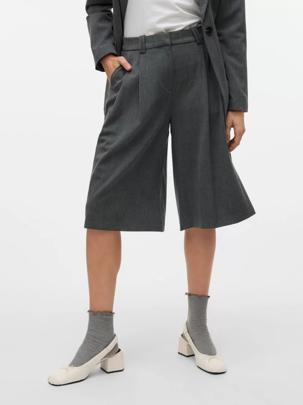 VERO MODA VMLOVELY Polvihousut Medium Grey Melange Online