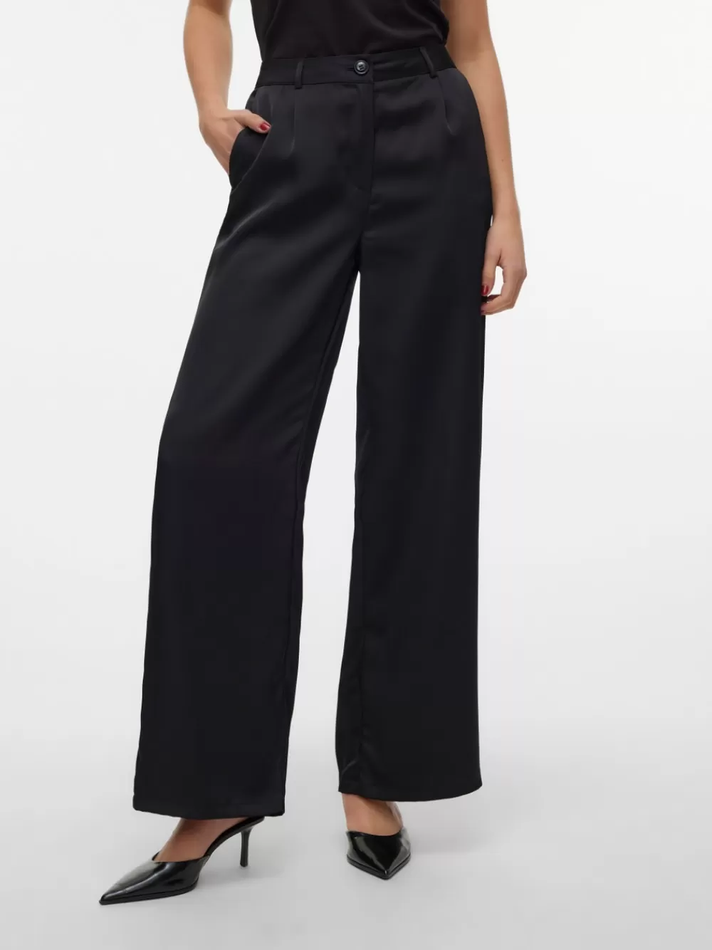 VERO MODA VMLOVIE Korkea vyötärö Housut Black Shop