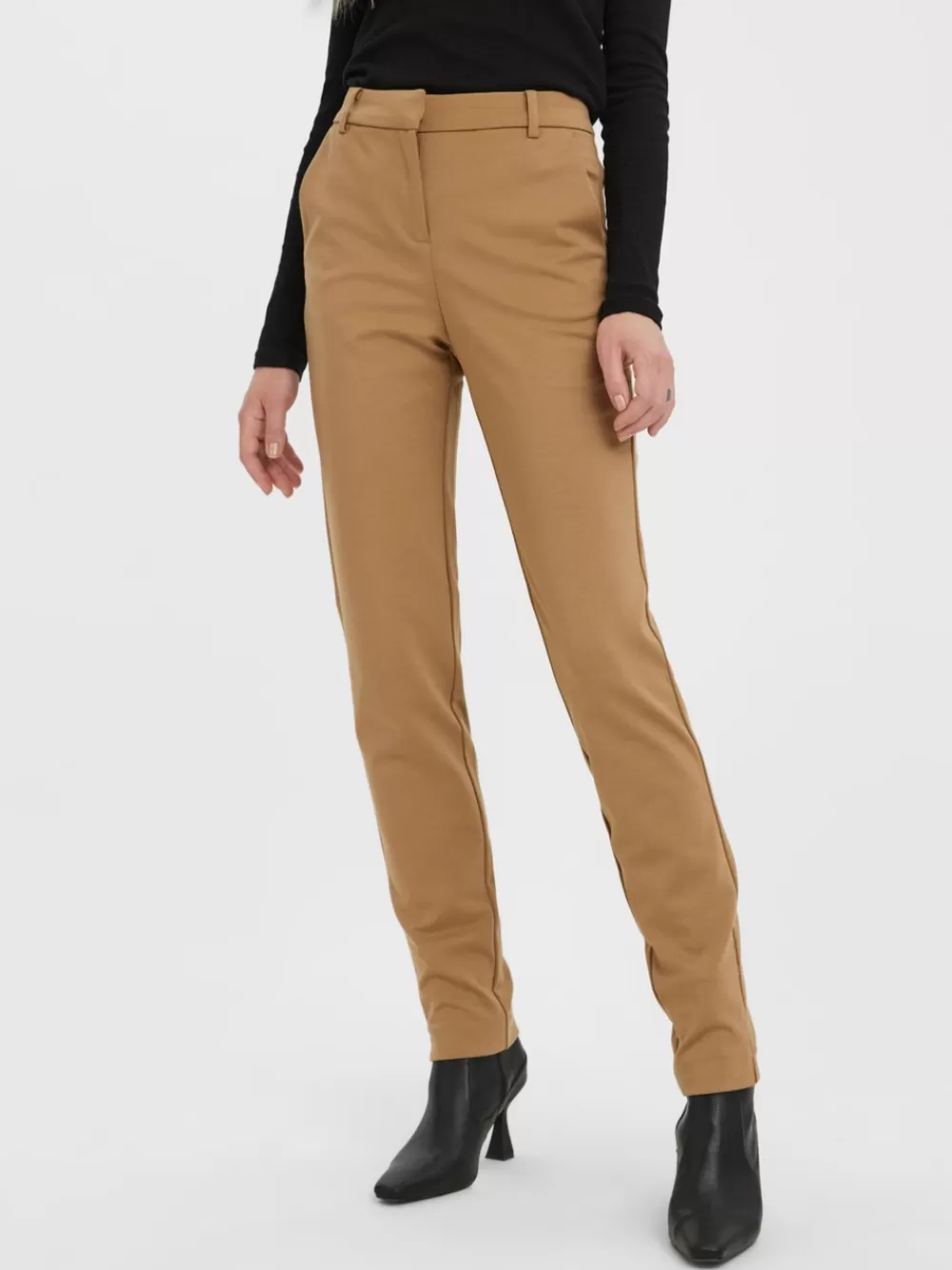VERO MODA VMLUCCALILITH Normaali vyötärö Housut Tigers Eye Shop