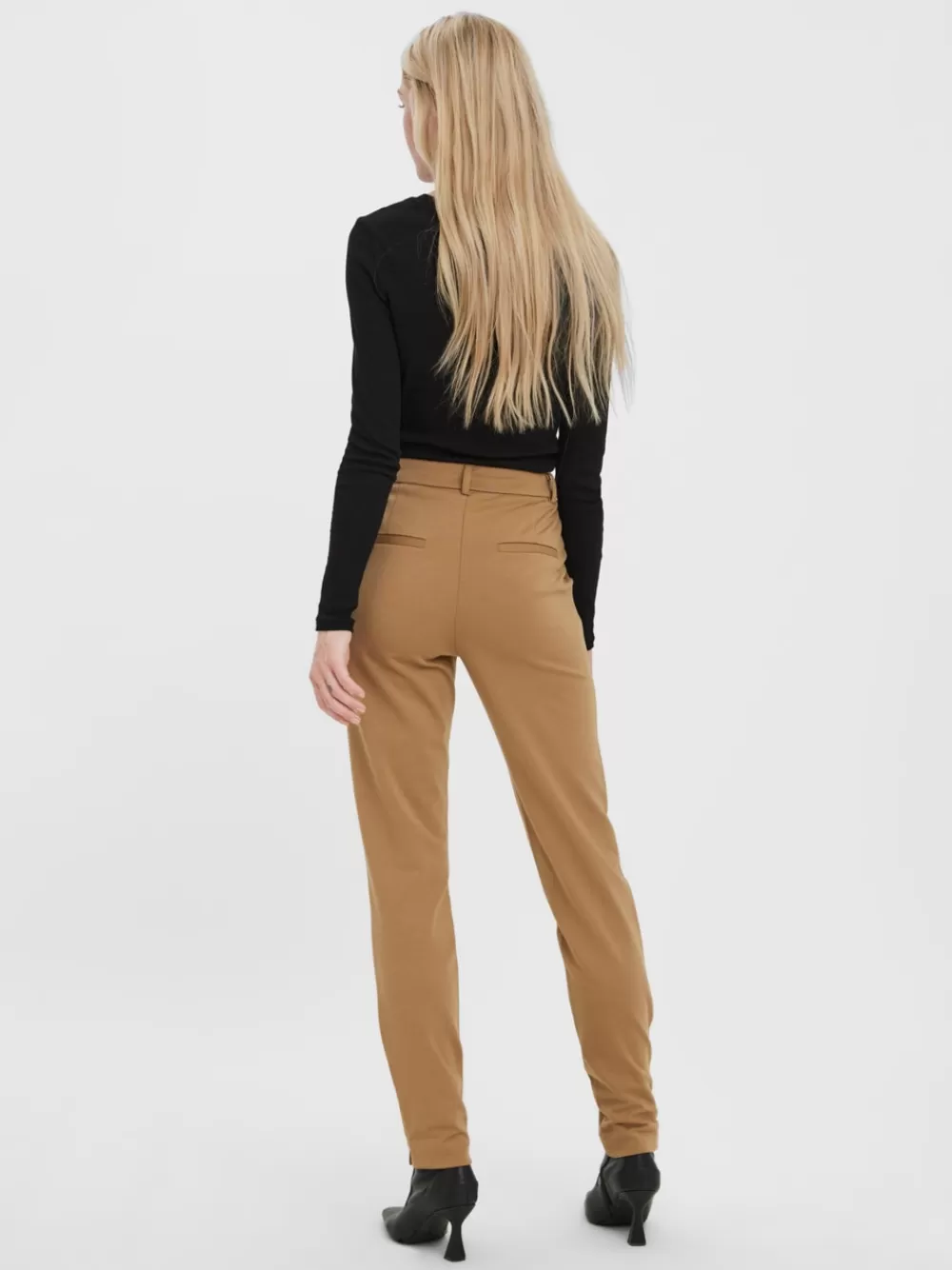 VERO MODA VMLUCCALILITH Normaali vyötärö Housut Tigers Eye Shop