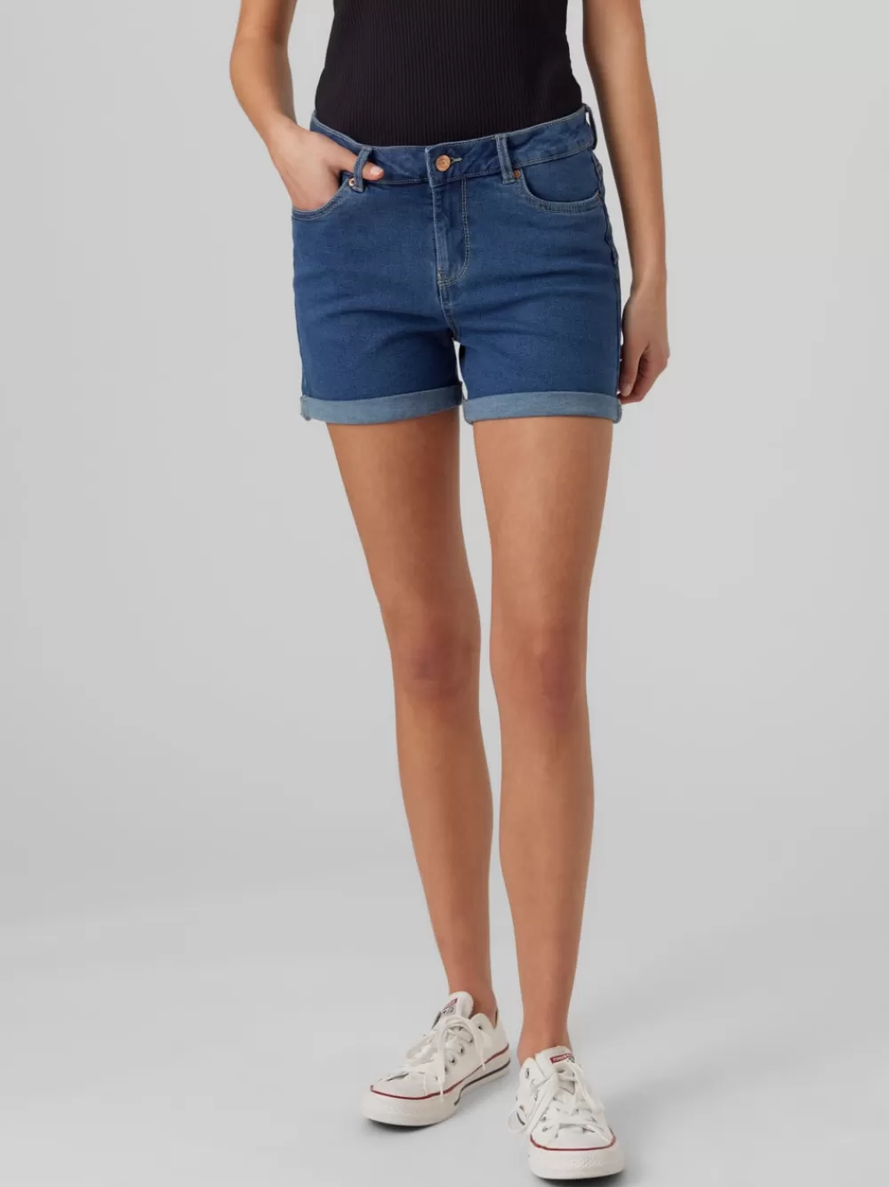 VERO MODA VMLUNA Shortsit Medium Blue Denim Outlet