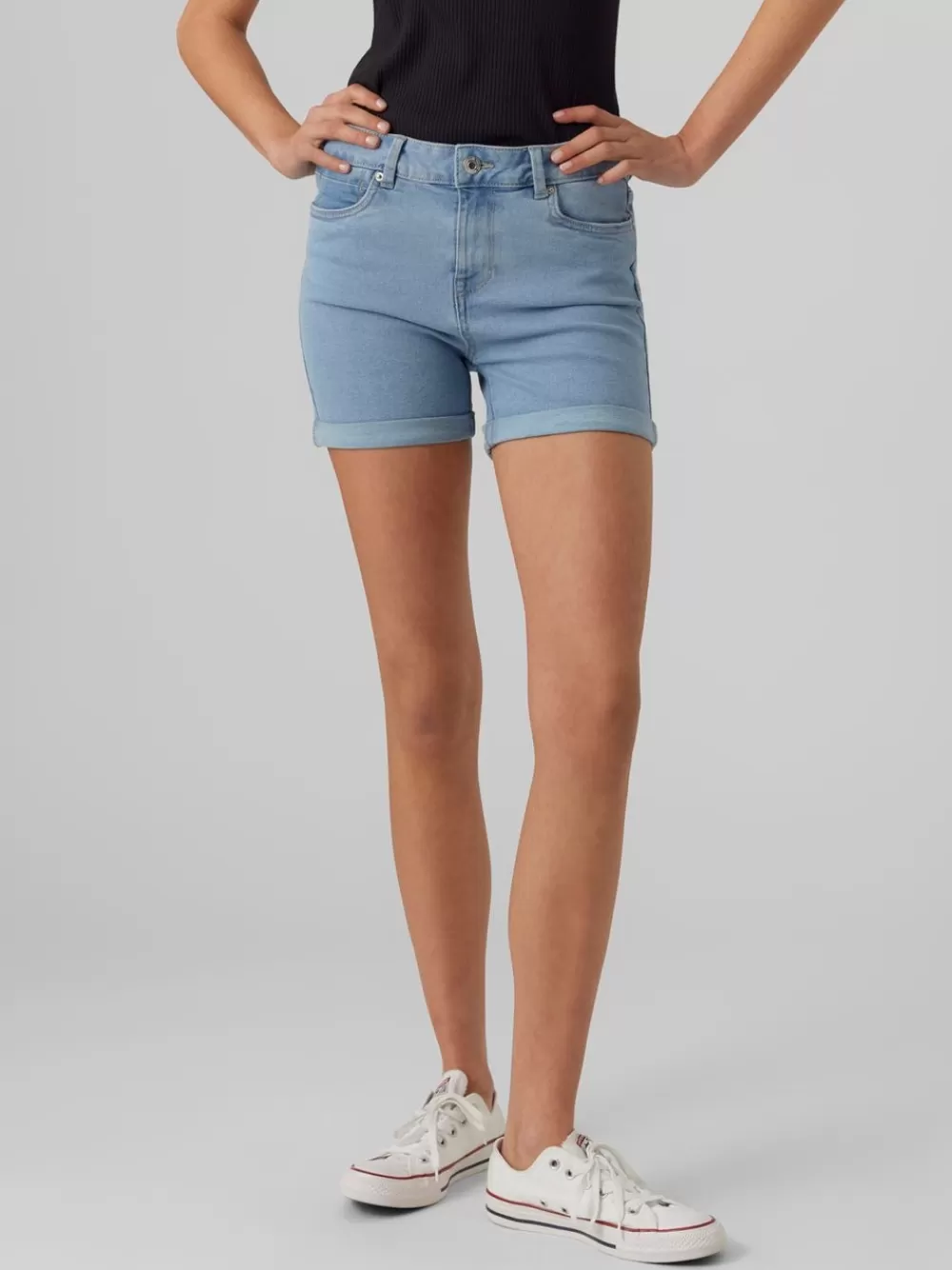 VERO MODA VMLUNA Shortsit Light Blue Denim New