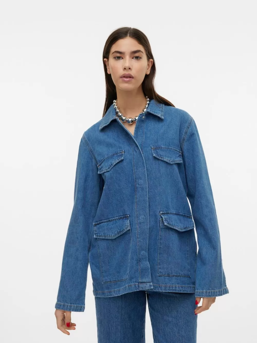 VERO MODA VMMARIA Takit Medium Blue Denim Clearance