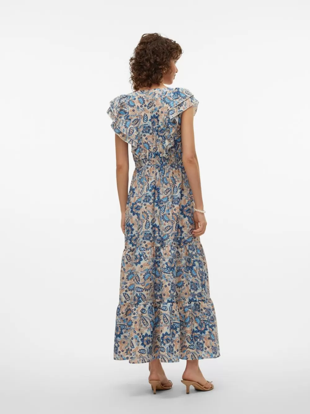 VERO MODA VMMATILDA Midimekko Ibiza Blue Best Sale