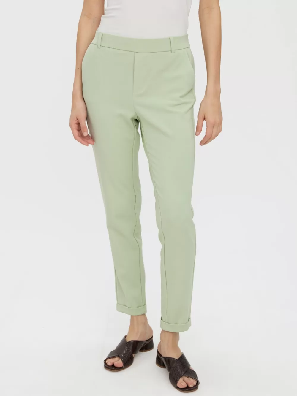 VERO MODA VMMAYA Normaali vyötärö Housut Laurel Green New