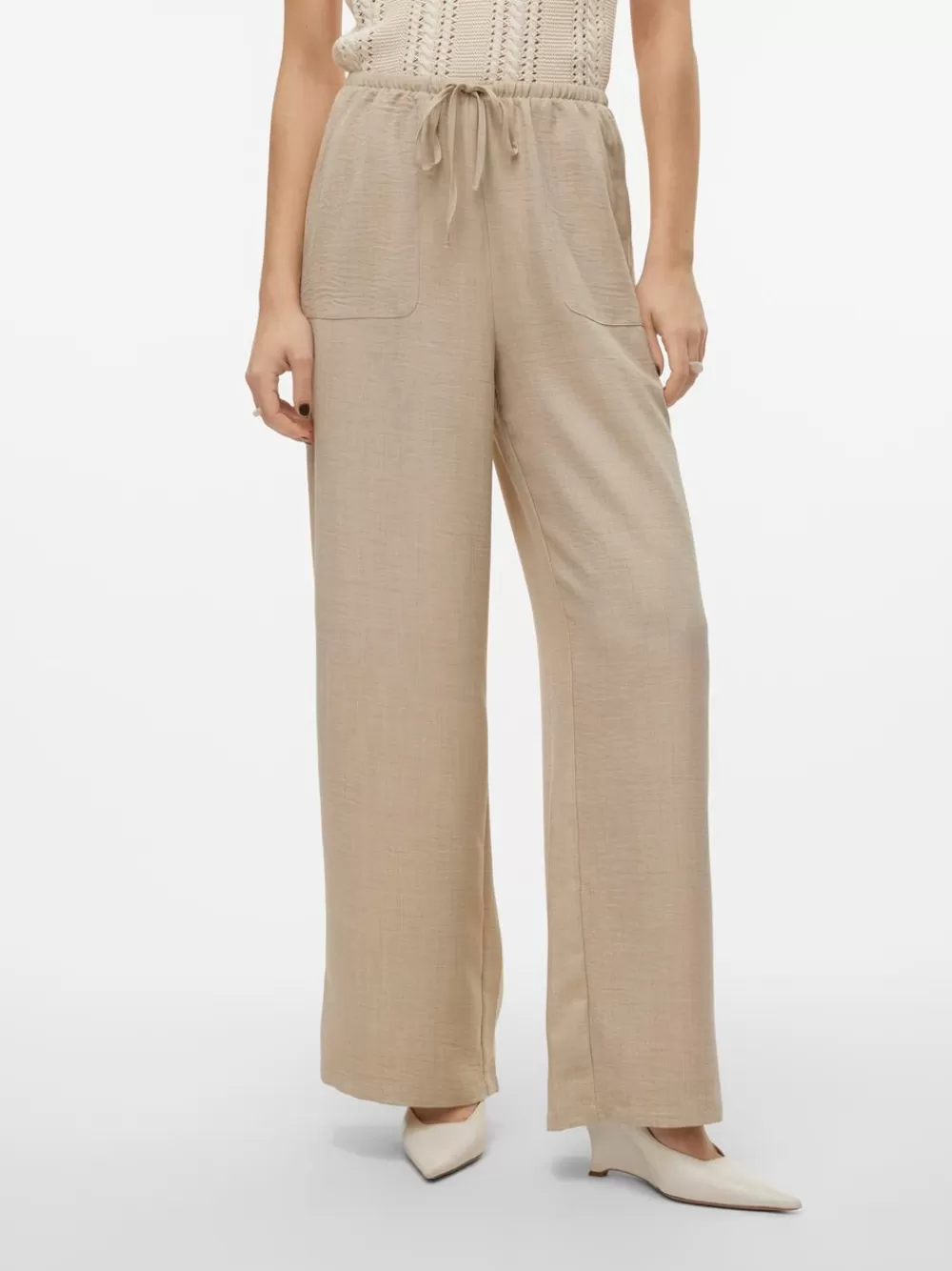 VERO MODA VMMELANEY Korkea vyötärö Housut Overcast Shop