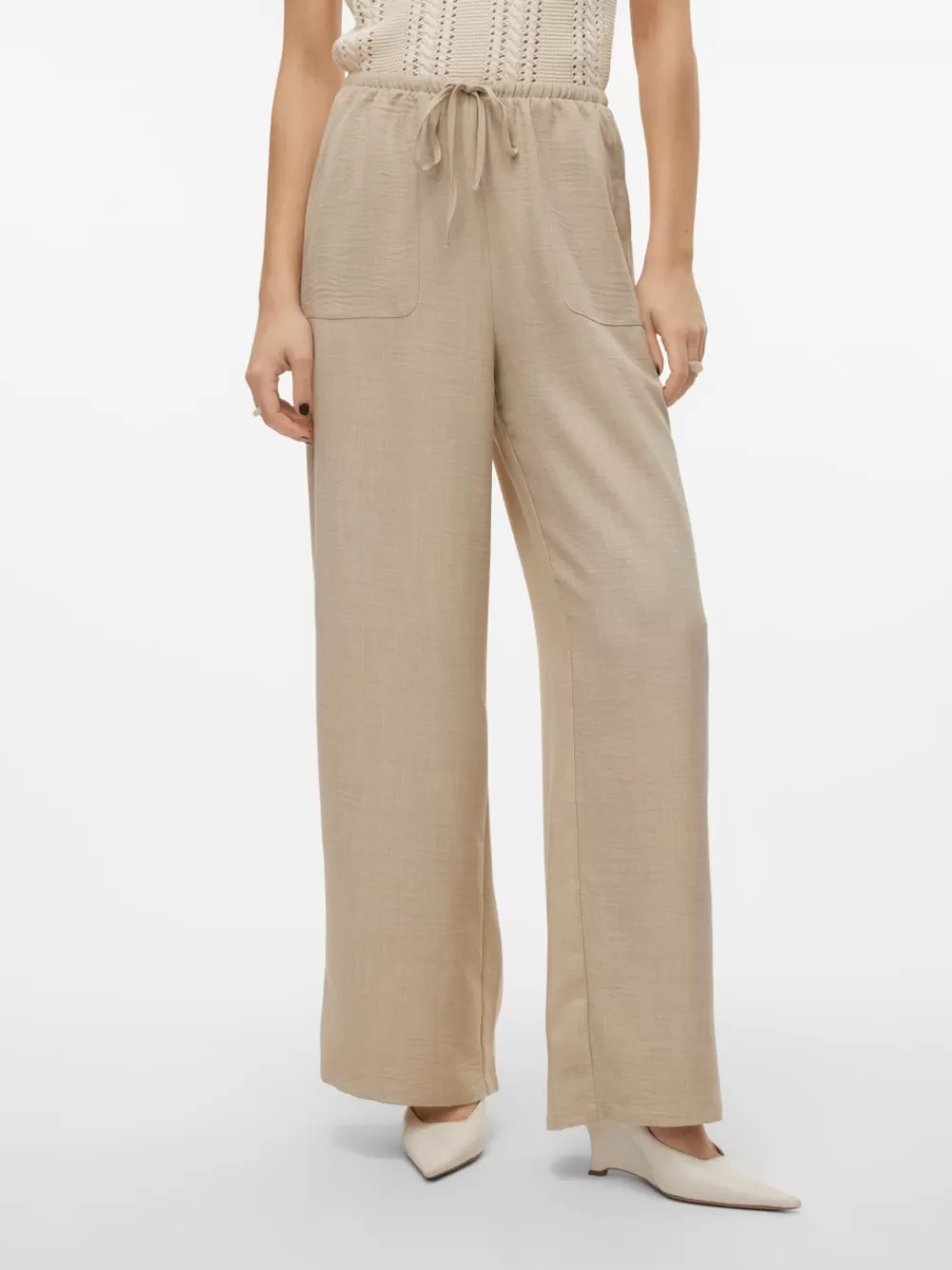 VERO MODA VMMELANEY Korkea vyötärö Housut Overcast Shop