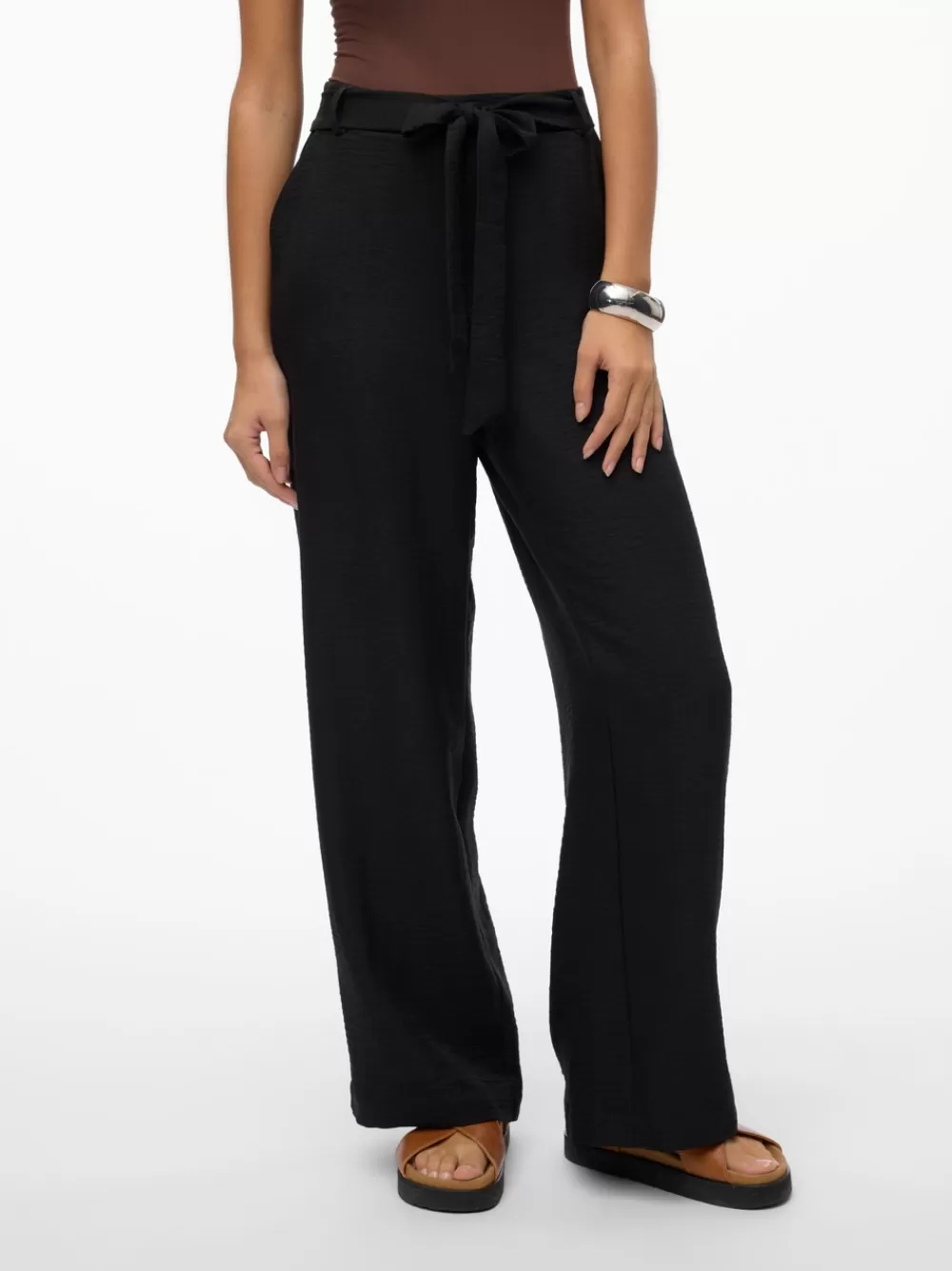 VERO MODA VMMELONY Korkea vyötärö Housut Black Best