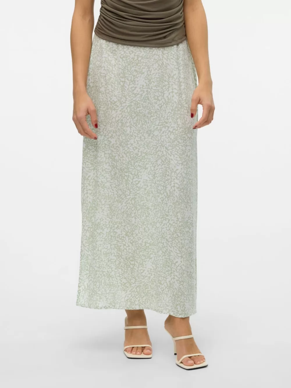VERO MODA VMMENNY Normaali vyötärö Pitkä hame Reseda Hot