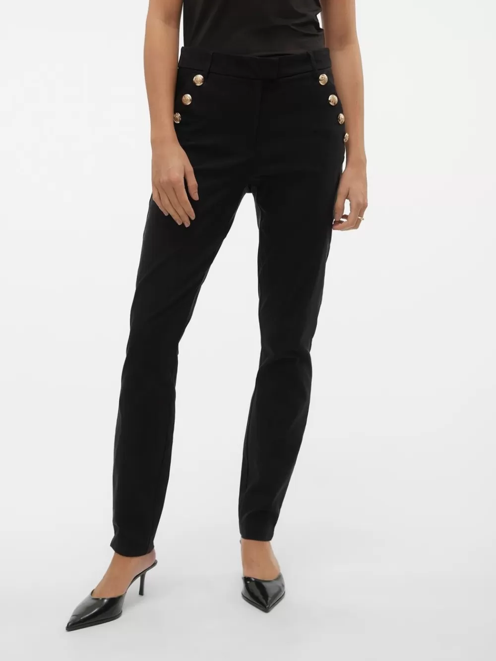 VERO MODA VMMILLE Normaali vyötärö Housut Black Store