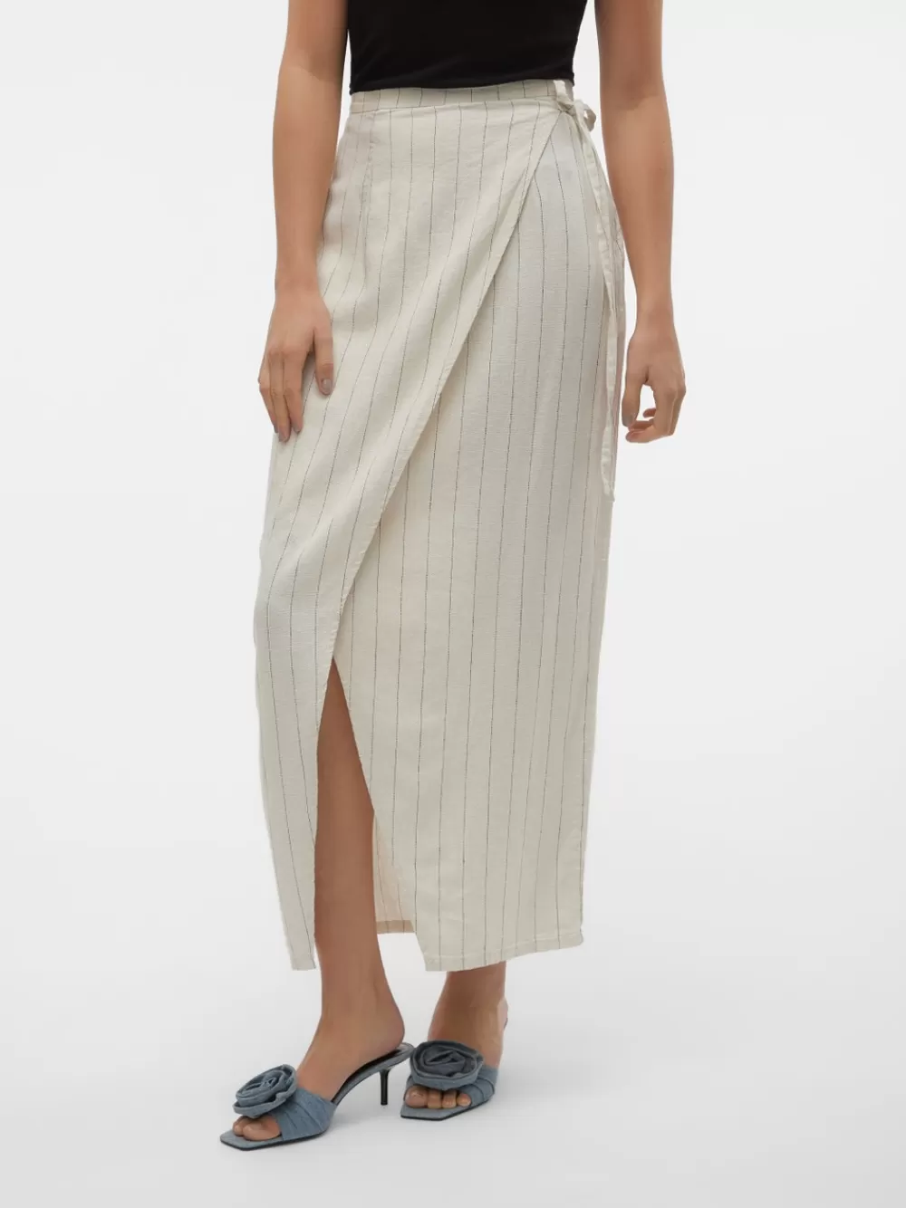 VERO MODA VMMINDY Korkea vyötärö Pitkä hame Oatmeal Online