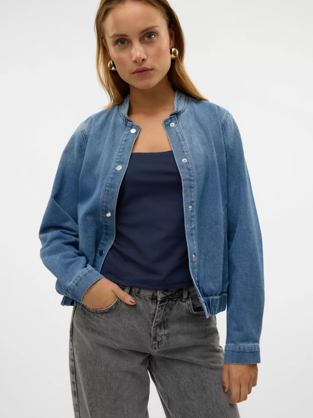 VERO MODA VMMIRA Farkkutakki Medium Blue Denim Store
