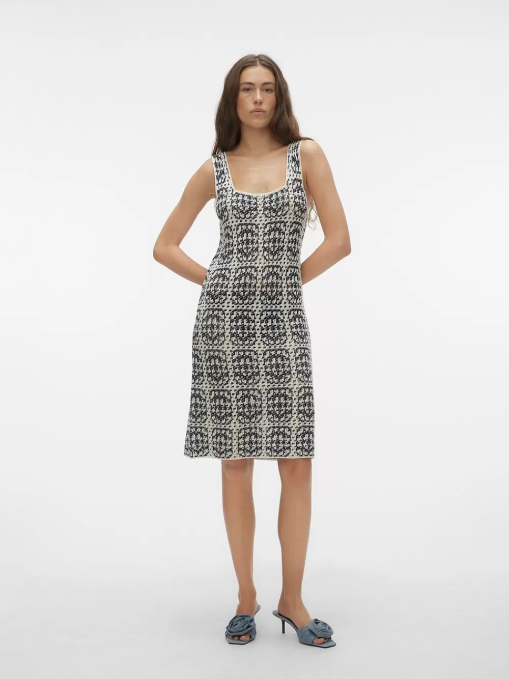 VERO MODA VMMYKONOS Lyhyt mekko Navy Blazer Hot