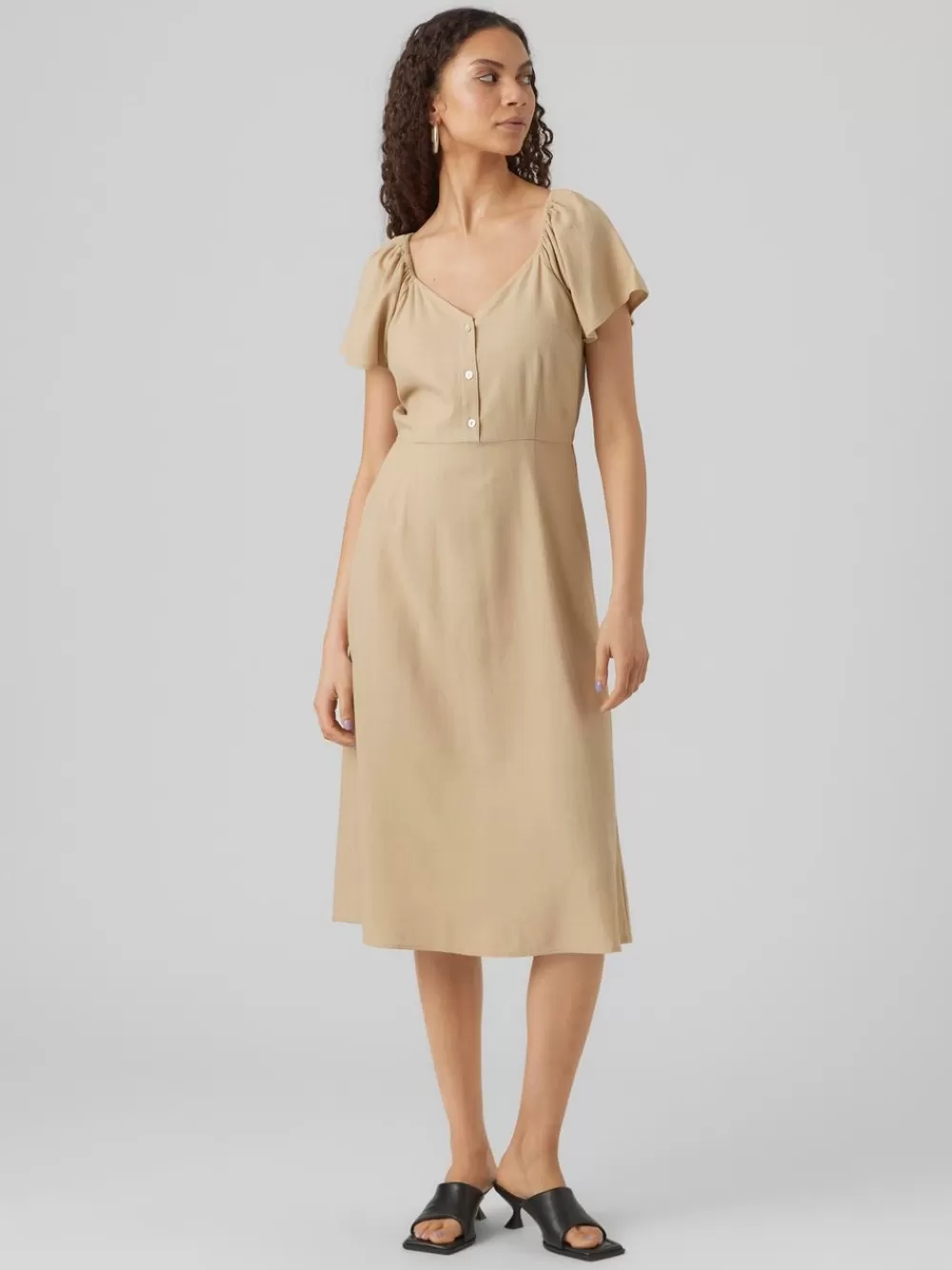 VERO MODA VMMYMILO Pitkä mekko Irish Cream Fashion
