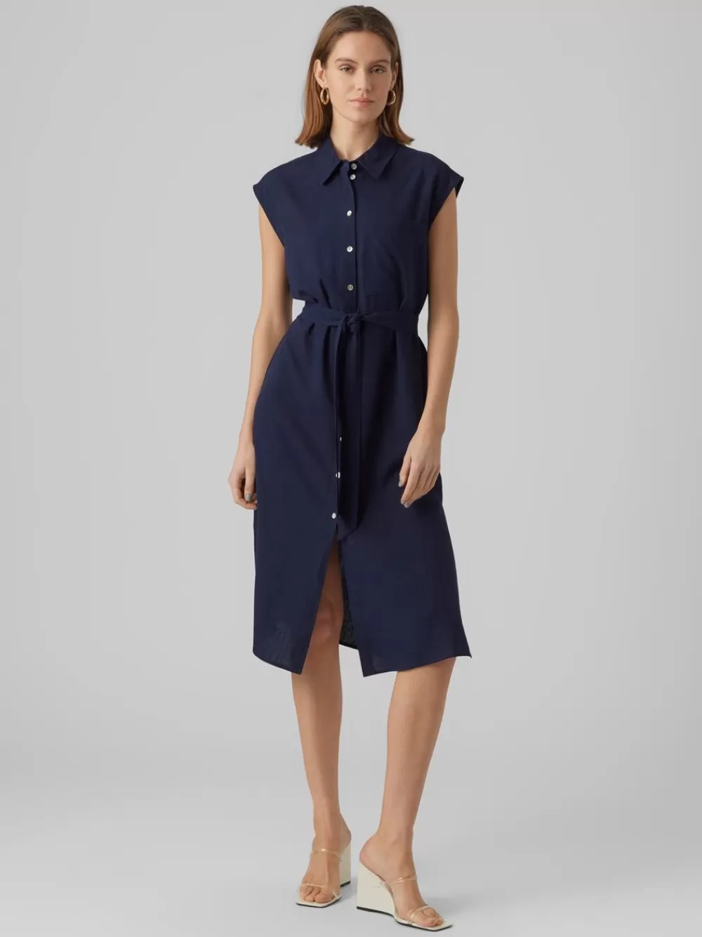 VERO MODA VMMYMILO Pitkä mekko Navy Blazer Hot