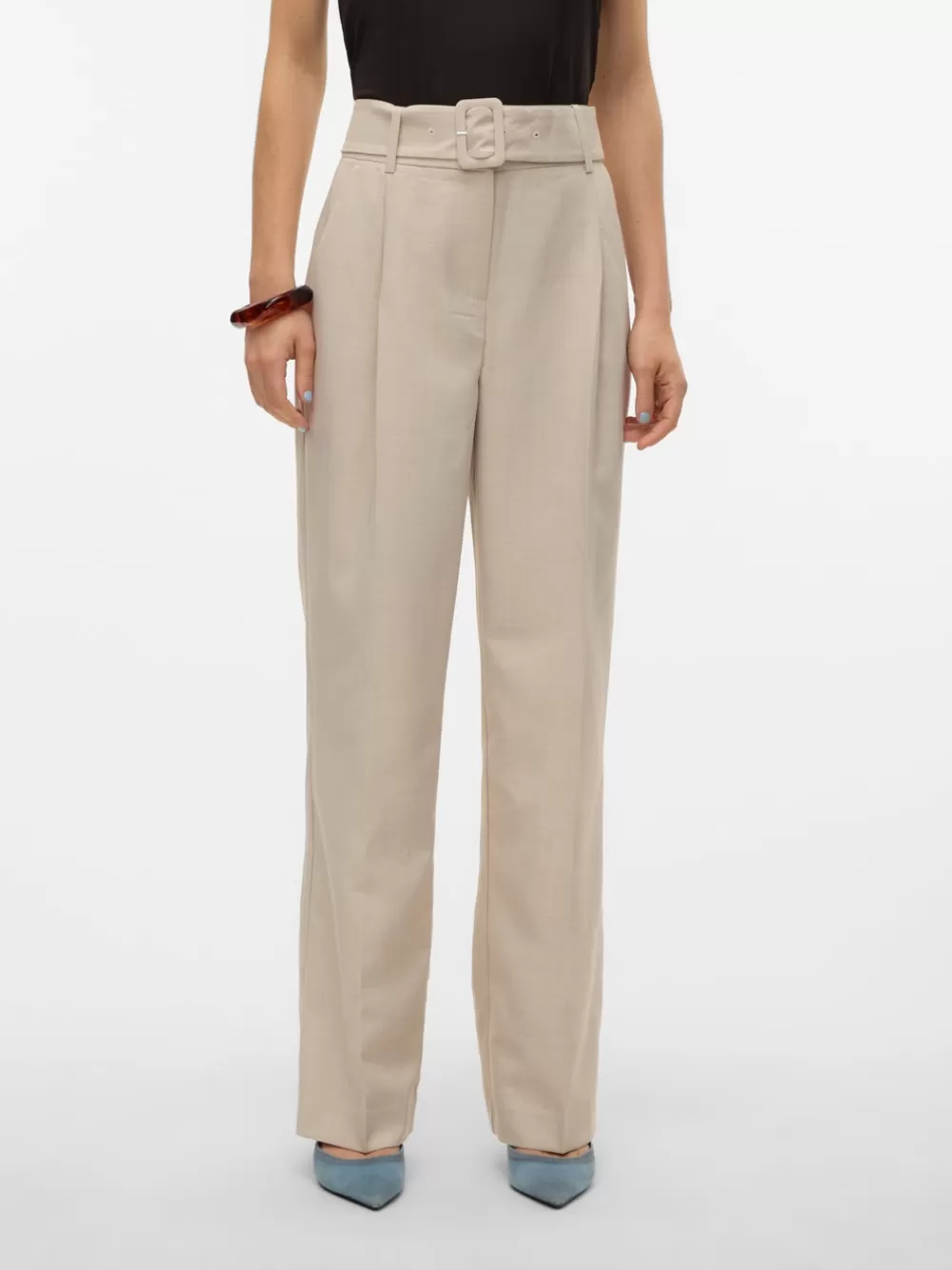VERO MODA VMNANCY Korkea vyötärö Housut Silver Lining Shop