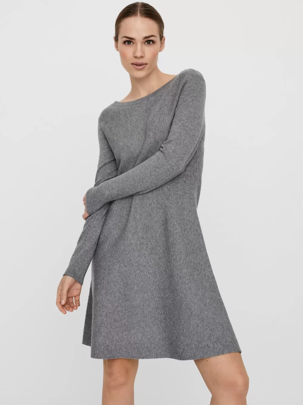 VERO MODA VMNANCY Lyhyt mekko Medium Grey Melange Cheap