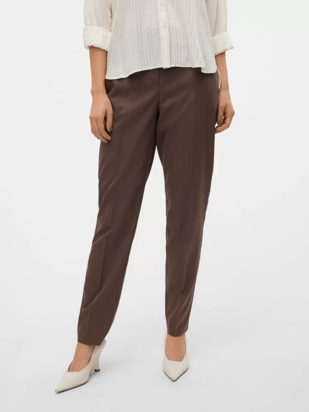 VERO MODA VMNILA Suorat housut Chocolate Brown Cheap