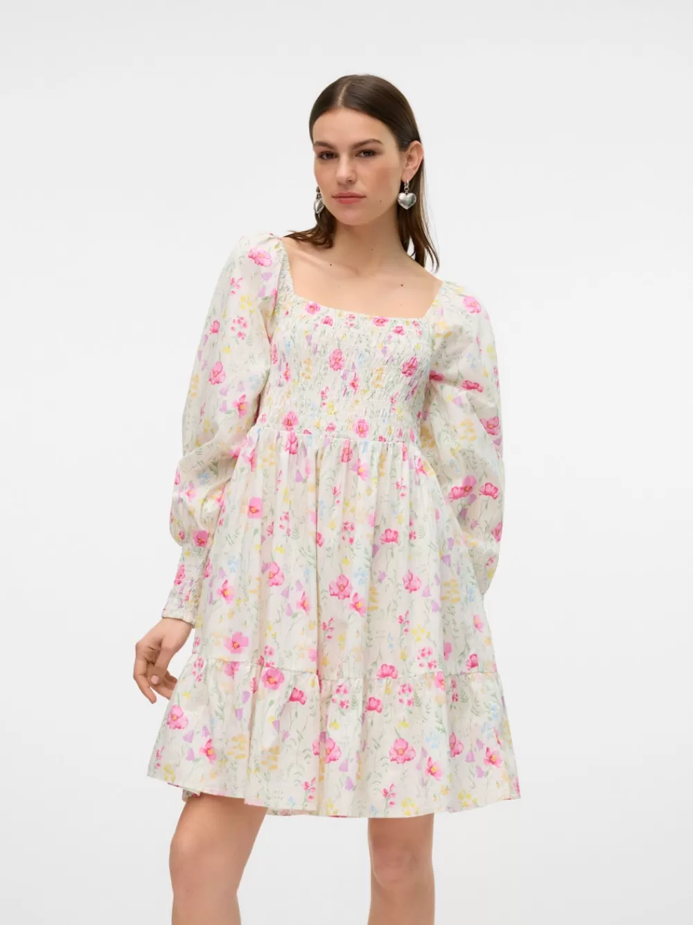 VERO MODA VMNOMIA Lyhyt mekko Bright White Clearance
