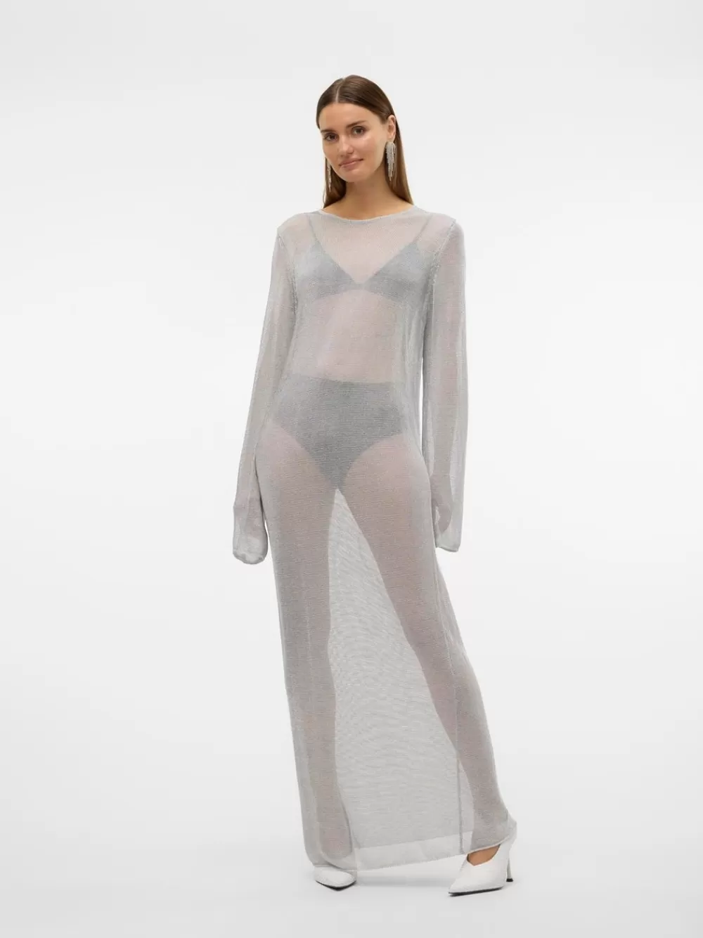VERO MODA VMNOVA Pitkä mekko Silver Clearance