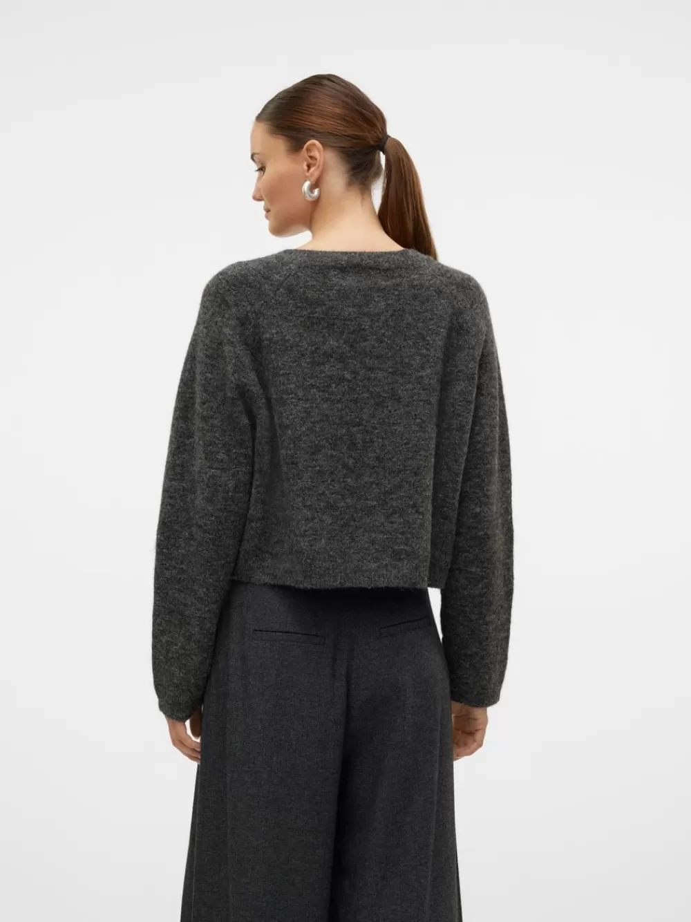 VERO MODA VMOKANNI Neuletakit Dark Grey Melange Online