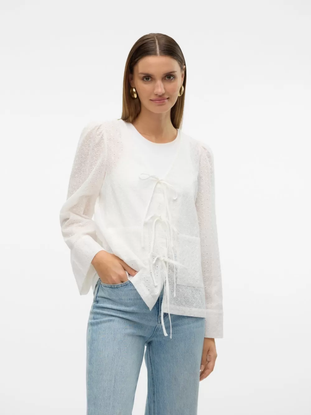 VERO MODA VMPALMA Topit Bright White Best