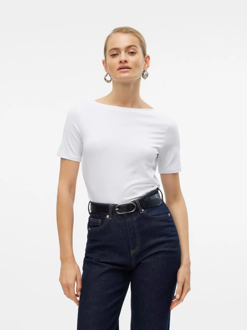 VERO MODA VMPANDA Topit Bright White Best