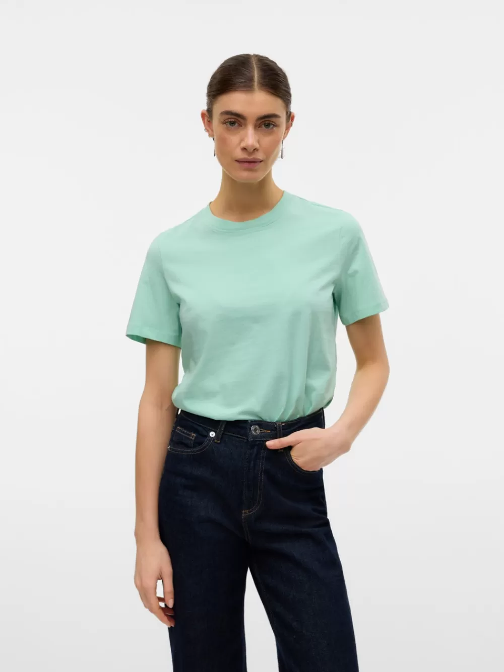 VERO MODA VMPAULINA T-paidat Pastel Green Cheap