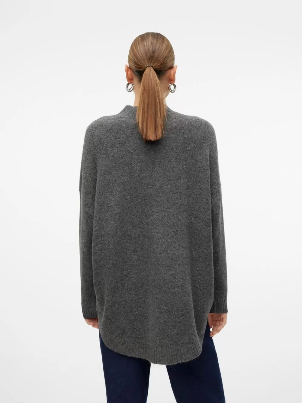 VERO MODA VMPLAZA Neulepuserot Medium Grey Melange Best