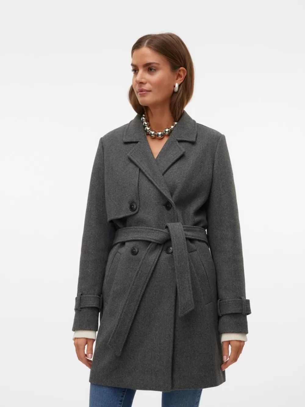 VERO MODA VMPOPAMY Trenssit Dark Grey Melange Best Sale