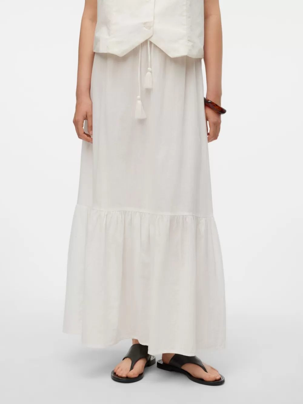 VERO MODA VMPRETTY Korkea vyötärö Pitkä hame Snow White Sale