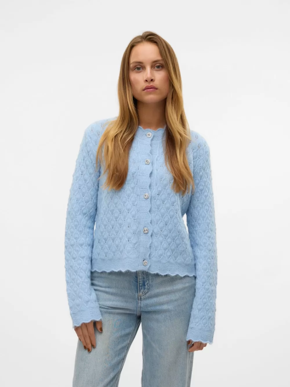 VERO MODA VMPURDIE Neuletakit Cashmere Blue Best Sale