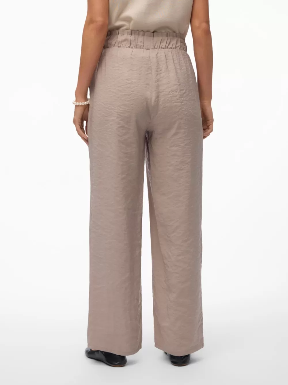 VERO MODA VMQUEENY Korkea vyötärö Housut Moon Rock Clearance