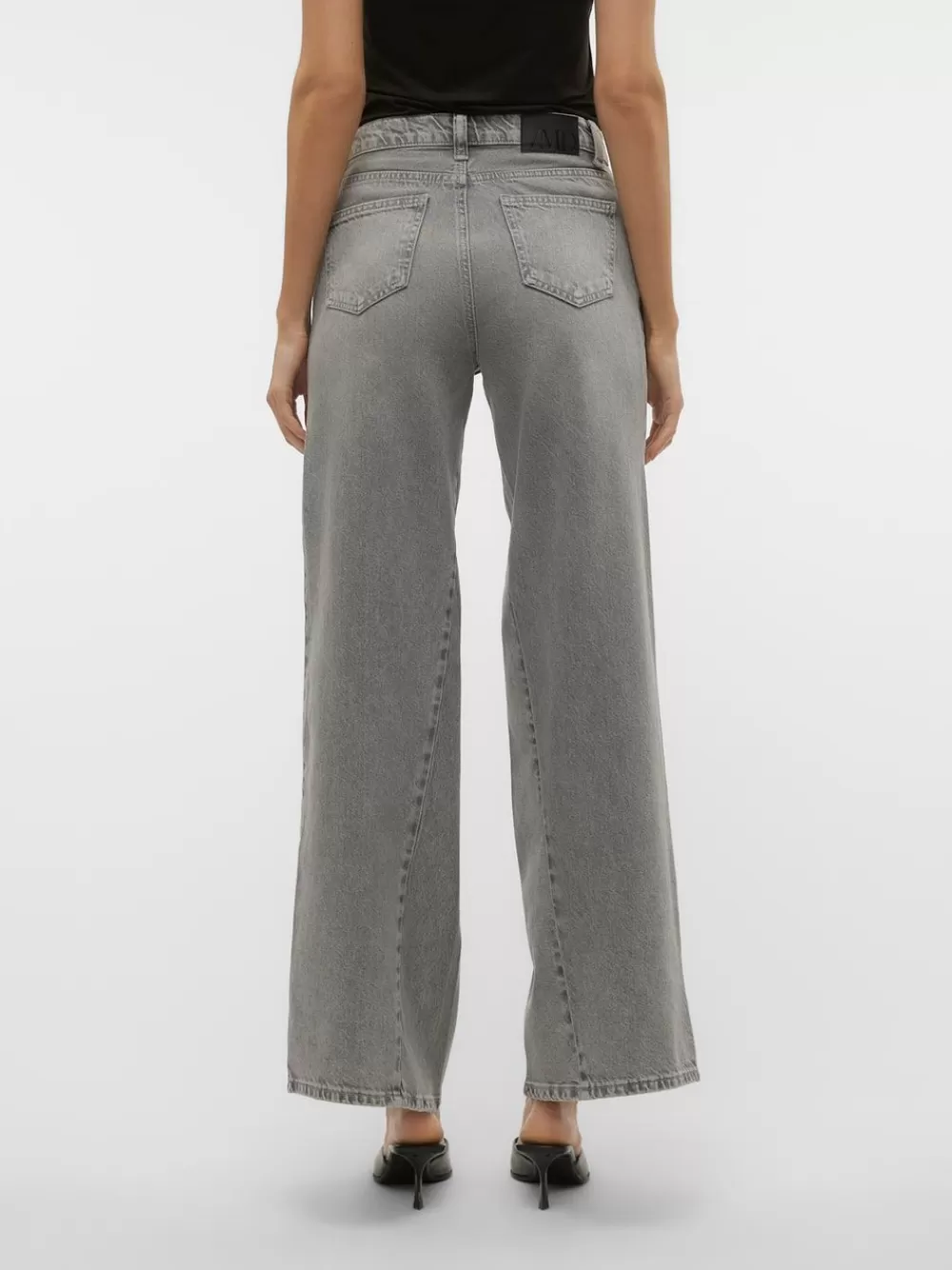 VERO MODA VMRAIL Normaali vyötärö Wide fit Farkut Medium Grey Denim New