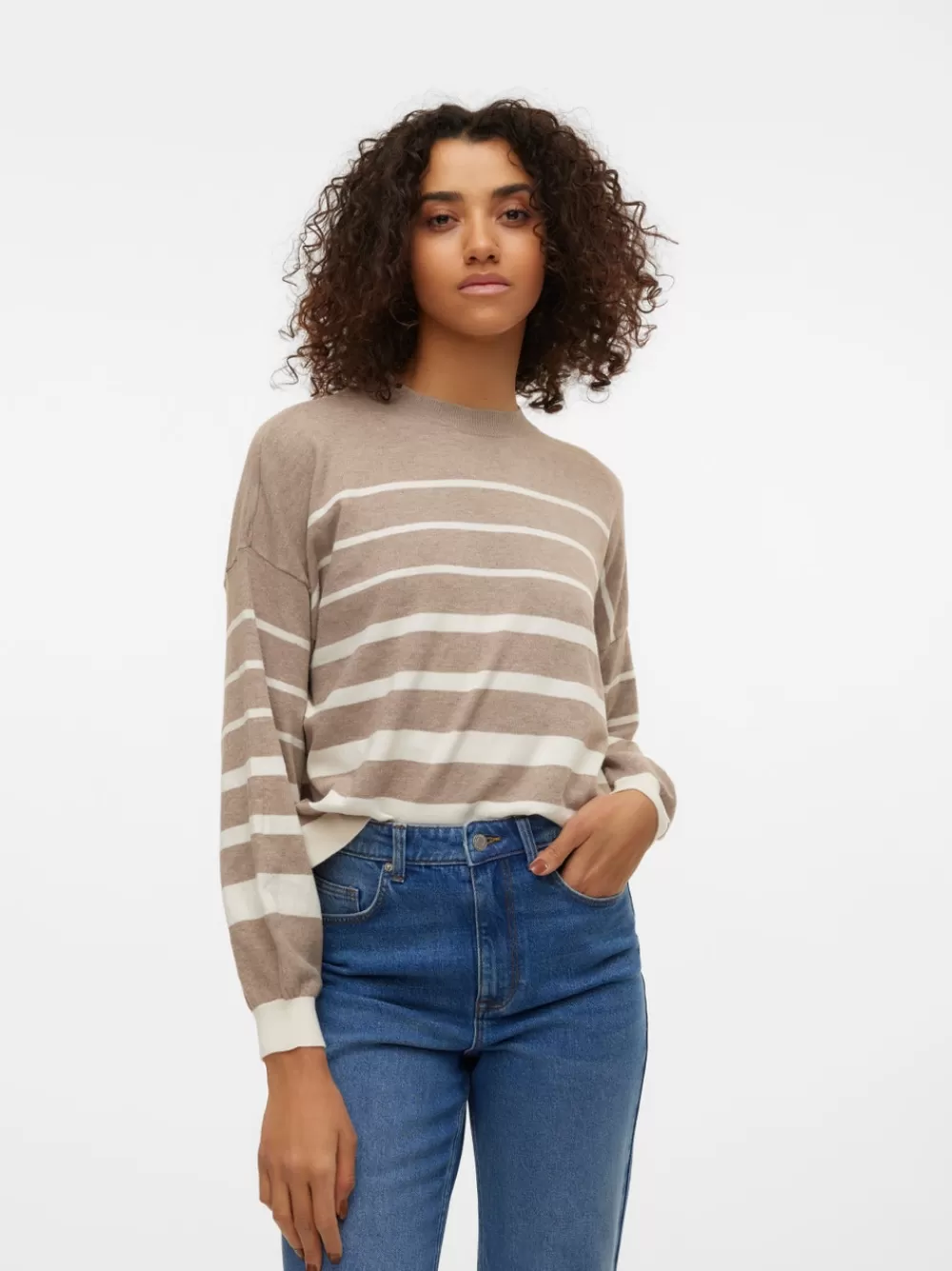 VERO MODA VMRAIN Neulepuserot Silver Mink Online