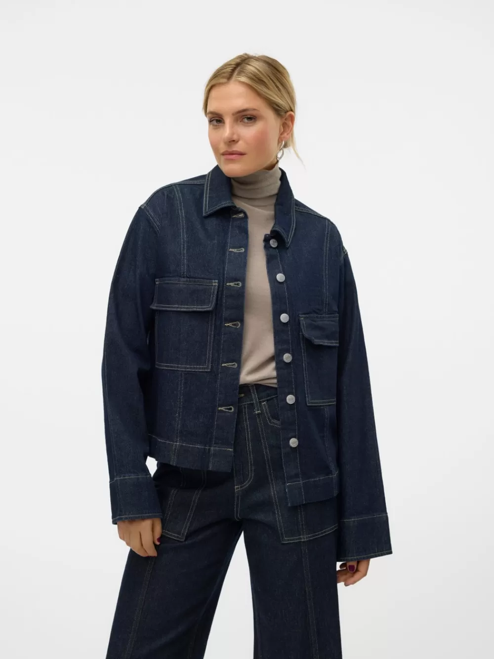 VERO MODA VMRANGA Farkkupaita Dark Blue Denim Hot