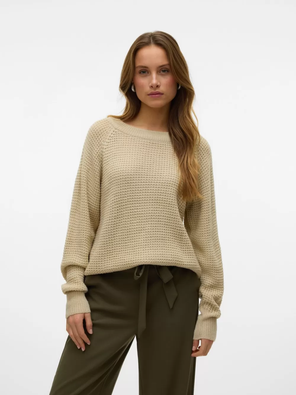 VERO MODA VMRICIENEW Neulepuserot Oatmeal Fashion