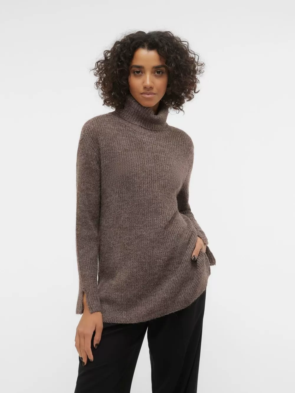 VERO MODA VMRIKI Neulepuserot Taupe Gray Cheap