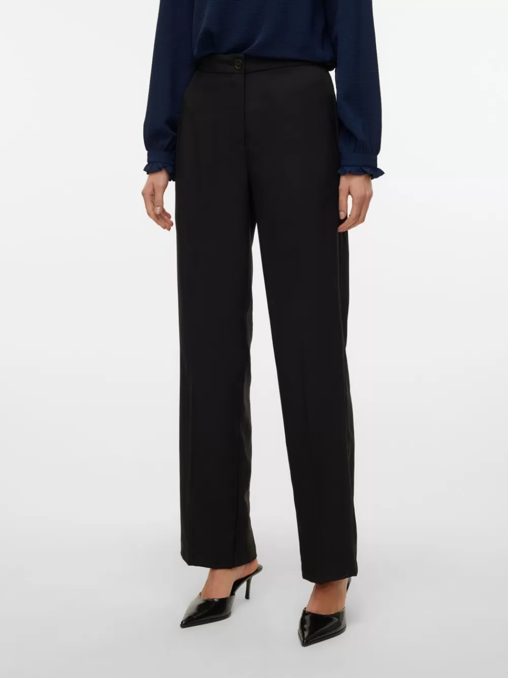 VERO MODA VMRITA Normaali vyötärö Housut Black Best Sale